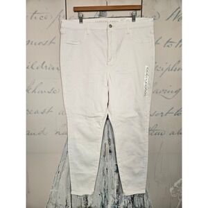 NWT‎ American Eagle Super High-Rise Jegging 20 White Next Level Stretch Skinny